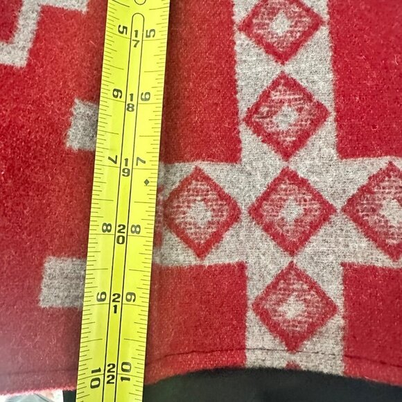 Pendleton Womens Southwestern Wool Vest Small Red/Blue Geometric Pattern USA Fab - Picture 15 of 16